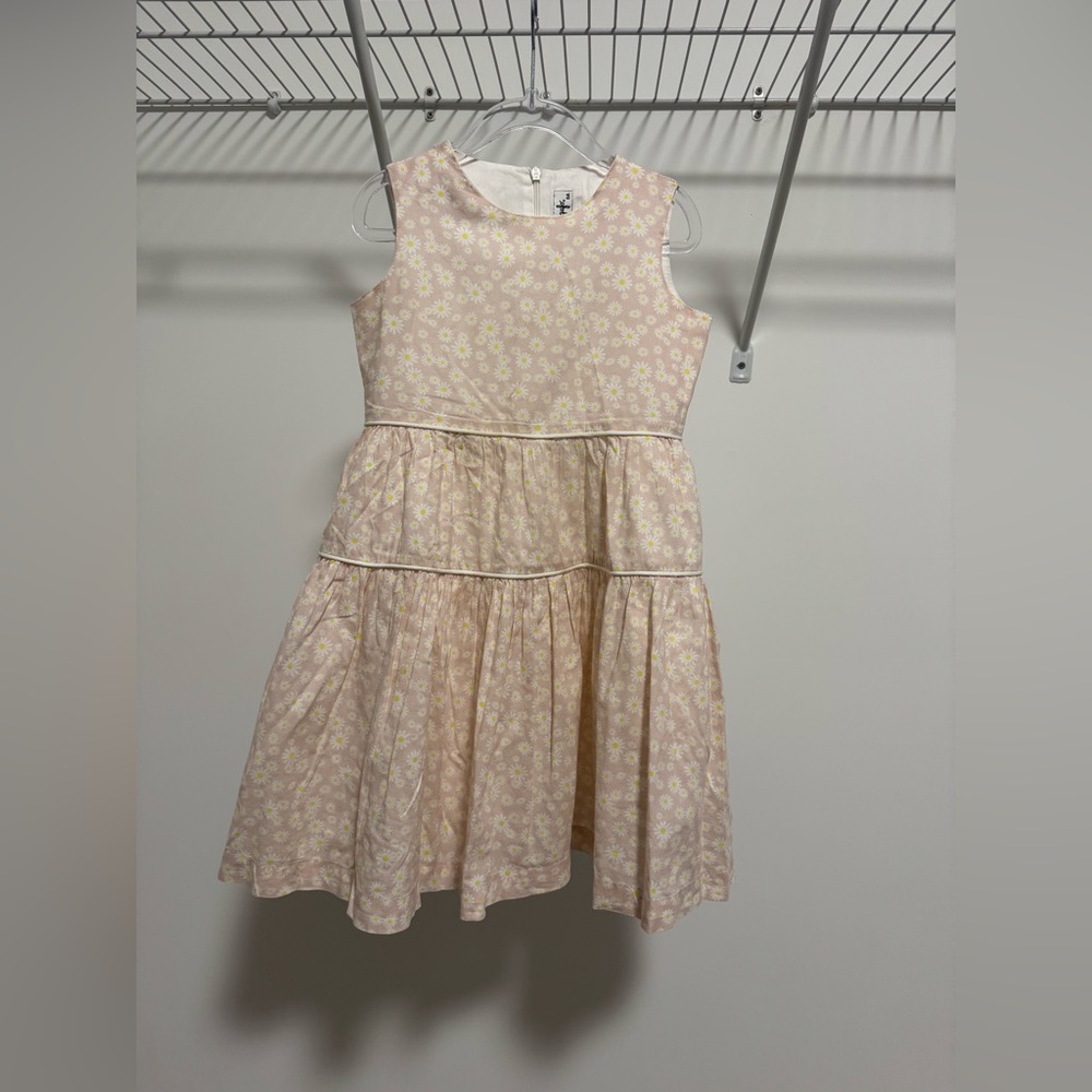 Il Gufo Light Pink Daisy Floral-Print Kids Dress Size 6 Years